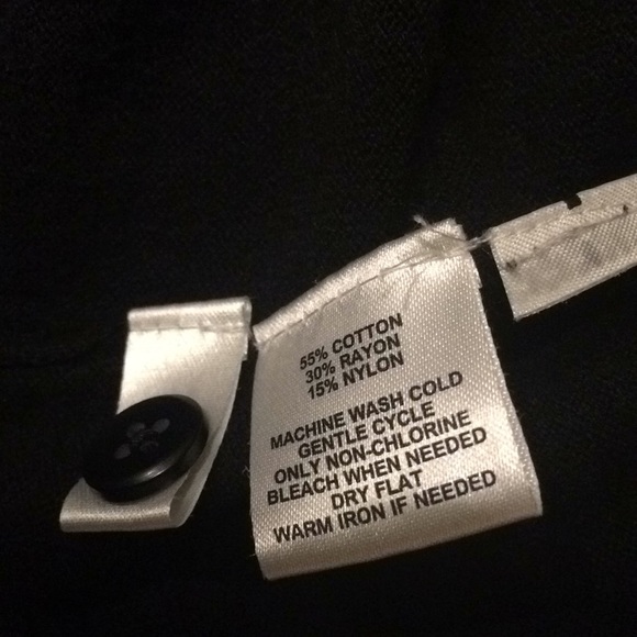 Ann Taylor Loft Black Cardigan Sweater Ruching - Picture 3 of 6